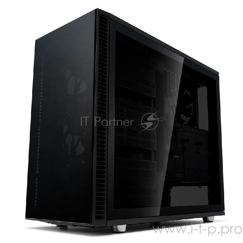 Корпус Fractal Design DEFINE S2 VISION BLACKOUT / E-ATX, mid tower, dark tint tempered glass side panels / 4x140mm fans inc. / FD-CA-DEF-S2V-BKO-TGD