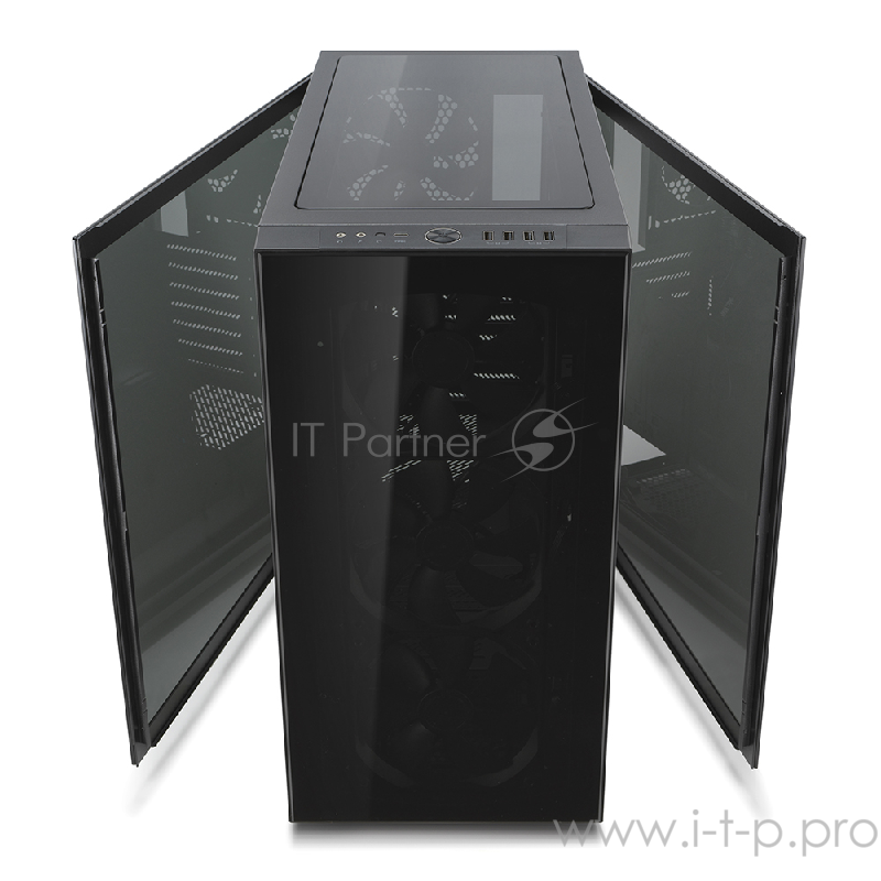 Корпус Fractal Design DEFINE S2 VISION BLACKOUT / E-ATX, mid tower, dark tint tempered glass side panels / 4x140mm fans inc. / FD-CA-DEF-S2V-BKO-TGD