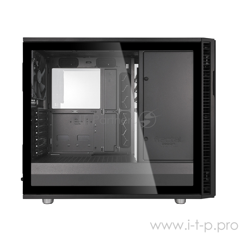 Боковая панель Fractal Design DEFINE R6 / gunmetal grey, light tempered glass / FD-ACC-WND-DEF-R6-GY-TGL