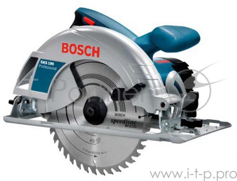 Дисковая пила Bosch GKS 190 Professional 0601623000 (1400Вт, 5500об./мин.) + пильный диск по дереву