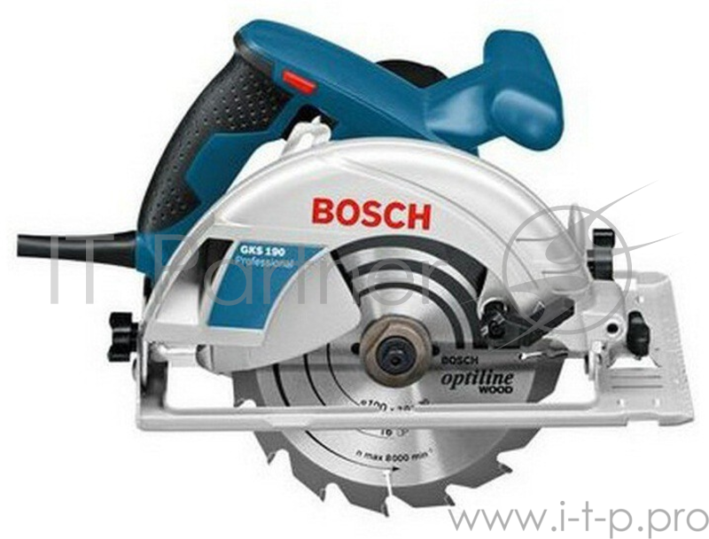 Дисковая пила Bosch GKS 190 Professional 0601623000 (1400Вт, 5500об./мин.) + пильный диск по дереву