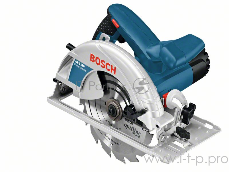 Дисковая пила Bosch GKS 190 Professional 0601623000 (1400Вт, 5500об./мин.) + пильный диск по дереву
