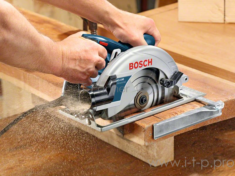 Дисковая пила Bosch GKS 190 Professional 0601623000 (1400Вт, 5500об./мин.) + пильный диск по дереву