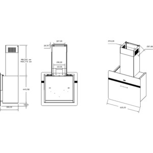 Вертикальная вытяжка KORTING KHC 69131 GCN