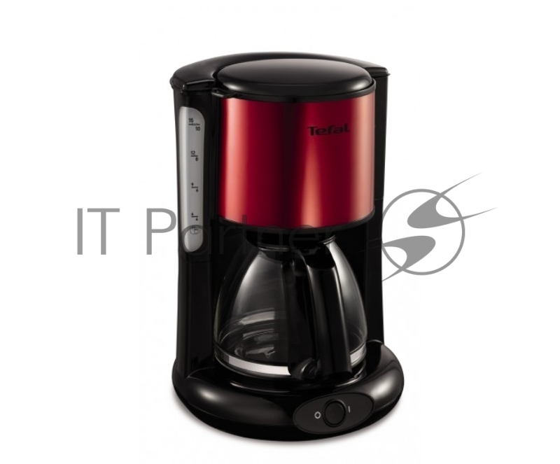 Кофеварка капельная Tefal CM361E38 1000Вт красный