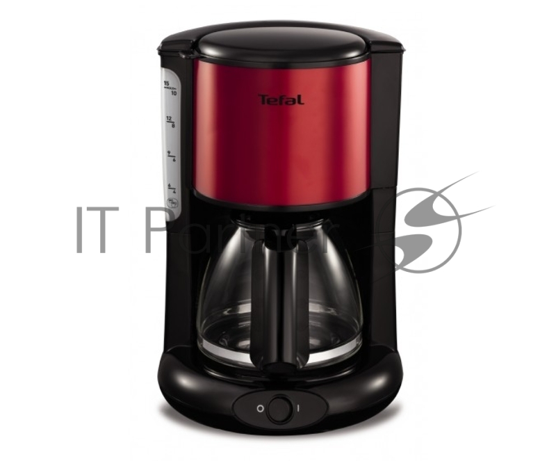 Кофеварка капельная Tefal CM361E38 1000Вт красный