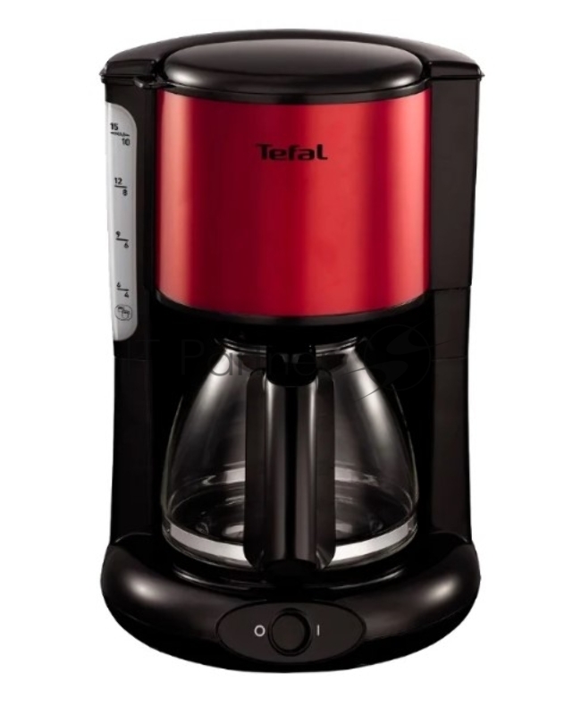 Кофеварка капельная Tefal CM361E38 1000Вт красный