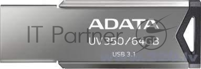 Флеш накопитель 64GB A-DATA UV350, USB 3.1, Черный