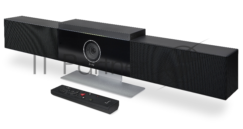 Камера видеоконференцсвязи со встроенной акустической системой Polycom Studio: Audio/Video USB Soundbar, with auto-track 120-deg FOV 4K Camera, USB stereo speakerphone, BT speakerphone, Wi-Fi device management, remote, Cable: 5m USB Type-A to Type-C,