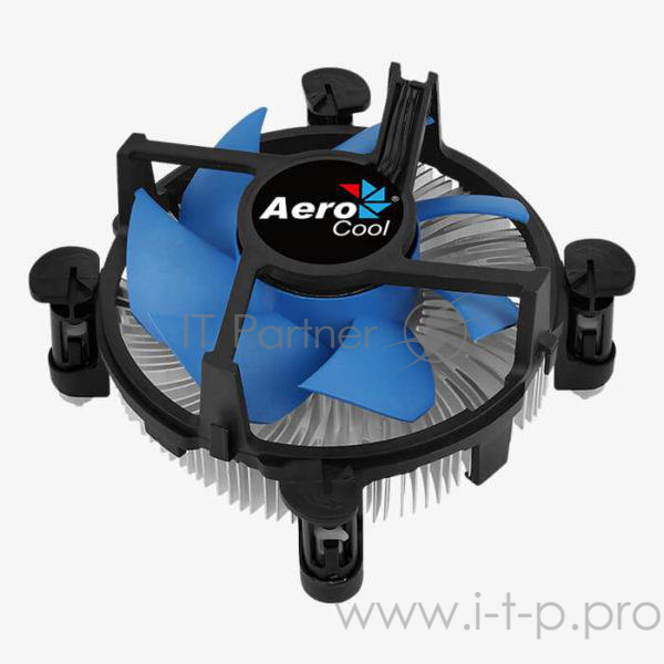Кулер Aerocool BAS-B9SP OEM , INTEL, TDP 80W, push pins, 94x94x57mm, PWM 4-pin, 1000-2300rpm, LGA 1150/1151/1155/1156
