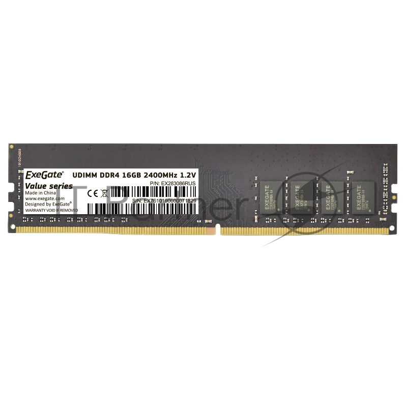 Модуль памяти ExeGate Value DIMM DDR4 16GB <PC4-19200> 2400MHz