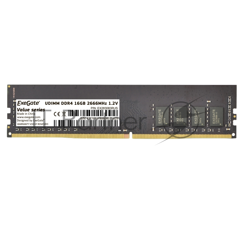 Модуль памяти ExeGate Value DIMM DDR4 16GB <PC4-21300> 2666MHz