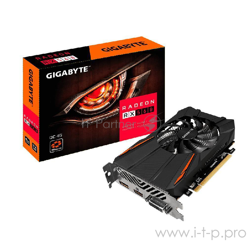 Видеокарта PCIE8 RX 560 4GB GDDR5 GV-RX560OC-4GD V3 GIGABYTE