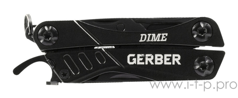 Мультитул Gerber Dime (1003728) 70мм 10функций черный