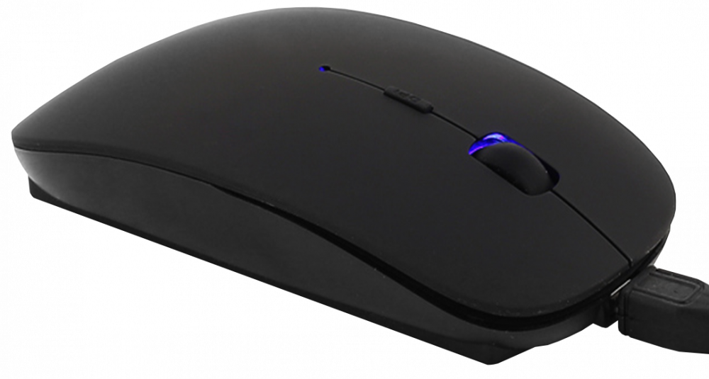 CBR CM 550R Black, Мышь беспроводная, оптика, 2.4 ГГц, на аккумуляторах, 800/1200/1600 dpi, 3 кнопки и колесо прокрутки, покрытие soft touch, выключ