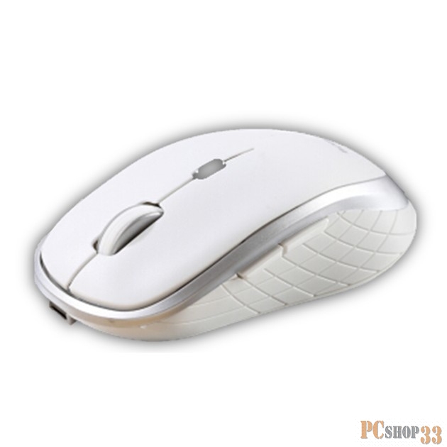 CBR CM 551R White, Мышь беспроводная, оптика, 2.4 ГГц, на аккумуляторах, 800/1200/1600 dpi, 5 кнопок и колесо прокрутки, выключатель питания, кабель в