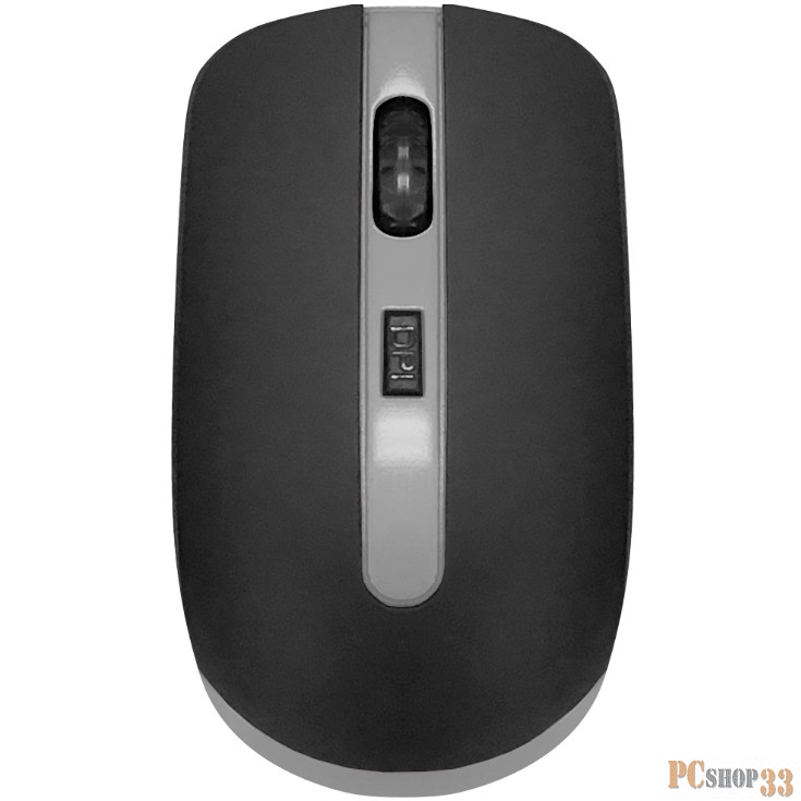 CBR CM 554R Black-Grey, Мышь беспроводная, оптика, 2.4 ГГц, на аккумуляторах, 800/1200/1600 dpi, 3 кнопки и колесо прокрутки, выключатель питания, каб