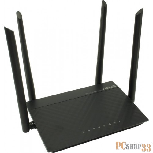 Роутер беспроводной Asus RT-AC51 AC750 10/100BASE-TX черный