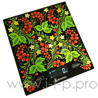 Весы настольные электронные ВАСИЛИСА ВА-001 Хохлома