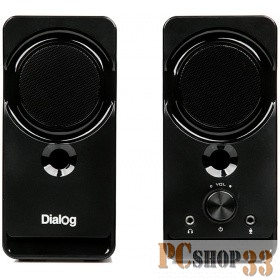 Dialog Stride AST-22UP - акустические колонки 2.0, 8W RMS, Phone Out, Mic In, черные, питание от USB