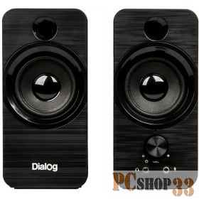 Dialog Stride AST-17UP - акустические колонки 2.0, 10W RMS, PhoneOut, Mic In, черные, питание от USB