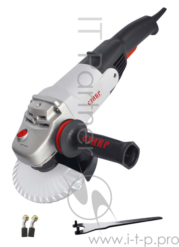 СТАВР МШУ-150/1300М(220-240В, 50Гц, 1300Вт, 9000об/мин, размер диска 150мм, посадочный размер 22,2мм, резьба шпинделя М14, шнур 3м, вес 3,49кг.)