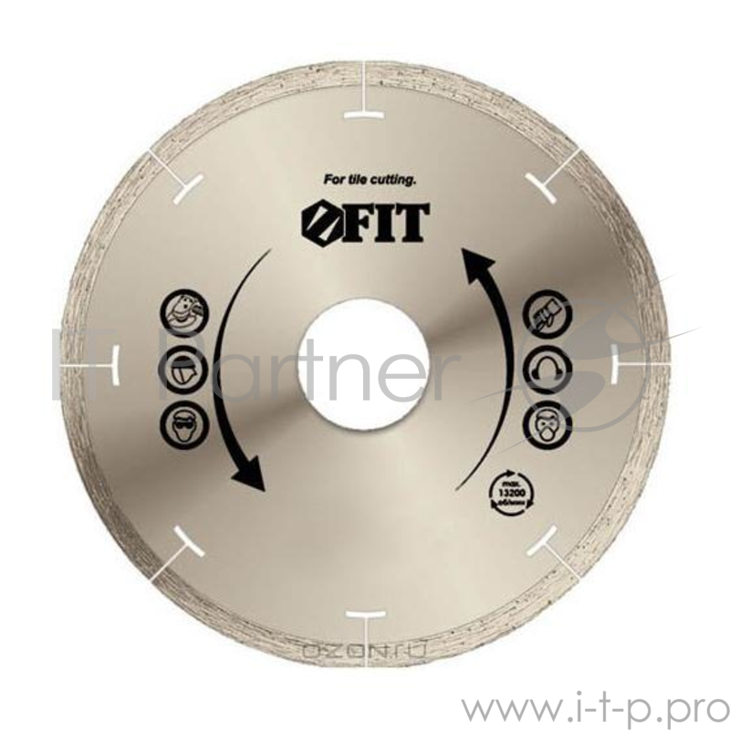 Круг алмазный FIT 37443 отрезной 125 х 1.2 х 22.23мм