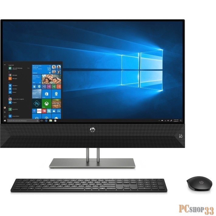 Моноблок HP Pavilion 27I 27-xa0116ur <7JY37EA> i3-9100T/4Gb/1TB/no DVD/27 (1920x1080) QHD/WiFi/KB+mouse/Win 10/Black