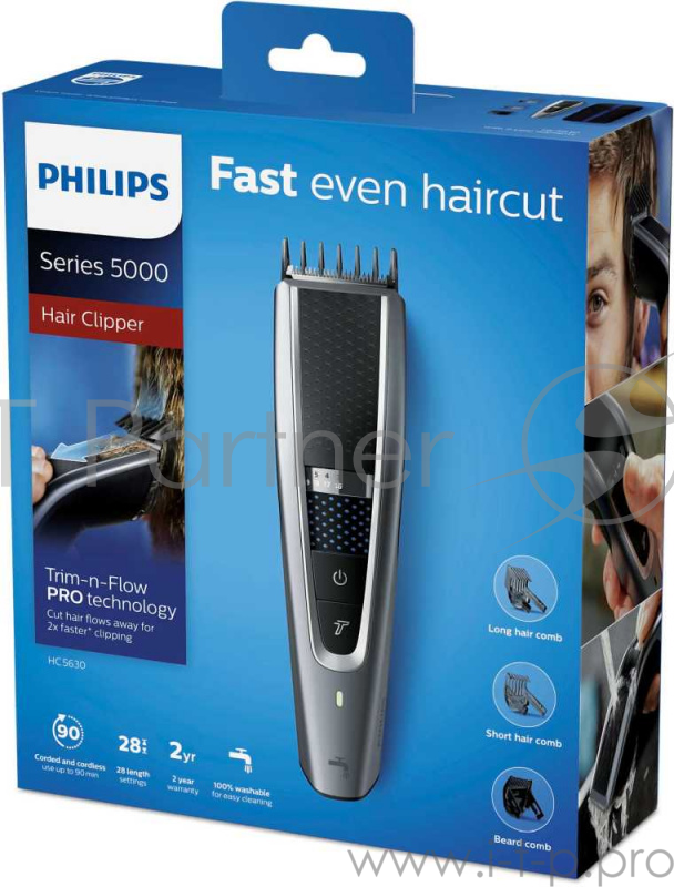 Машинка для стрижки Philips HC5630/15 черный