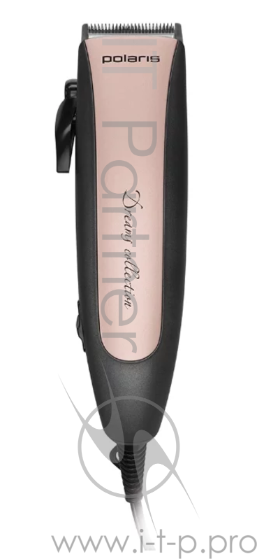 Машинка для стрижки Polaris PHC 0924 розовый/черный 9Вт (насадок в компл:4шт)