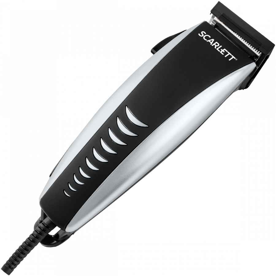 Машинка для стрижки Scarlett SC - 1263 черный/серебристый 13Вт (насадок в компл:4шт)