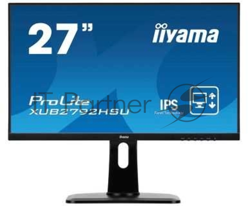 Монитор Iiyama 27 ProLite XUB2792HSU-B1 черный IPS LED 4ms 16:9 HDMI M/M матовая HAS Pivot 1000:1 250cd 178гр/178гр 1920x1080 D-Sub DisplayPort FHD U