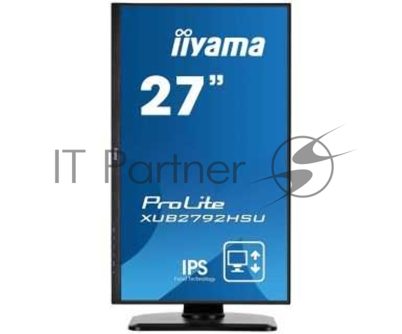 Монитор Iiyama 27 ProLite XUB2792HSU-B1 черный IPS LED 4ms 16:9 HDMI M/M матовая HAS Pivot 1000:1 250cd 178гр/178гр 1920x1080 D-Sub DisplayPort FHD U