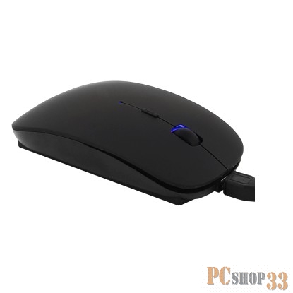 CBR CM 550R Black, Мышь беспроводная, оптика, 2.4 ГГц, на аккумуляторах, 800/1200/1600 dpi, 3 кнопки и колесо прокрутки, покрытие soft touch, выключ