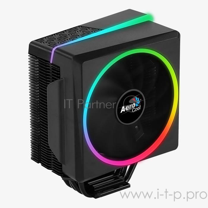 Кулер CPU Aerocool Cylon 4 (универсальный, 145W, 14-26 dB, 800-1800 rpm, 120мм, 4pin, подсветка, медь+алюминий) RTL