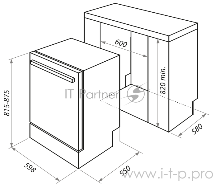 Посудомоечная бытовая машина MAUNFELD MLP-12SR