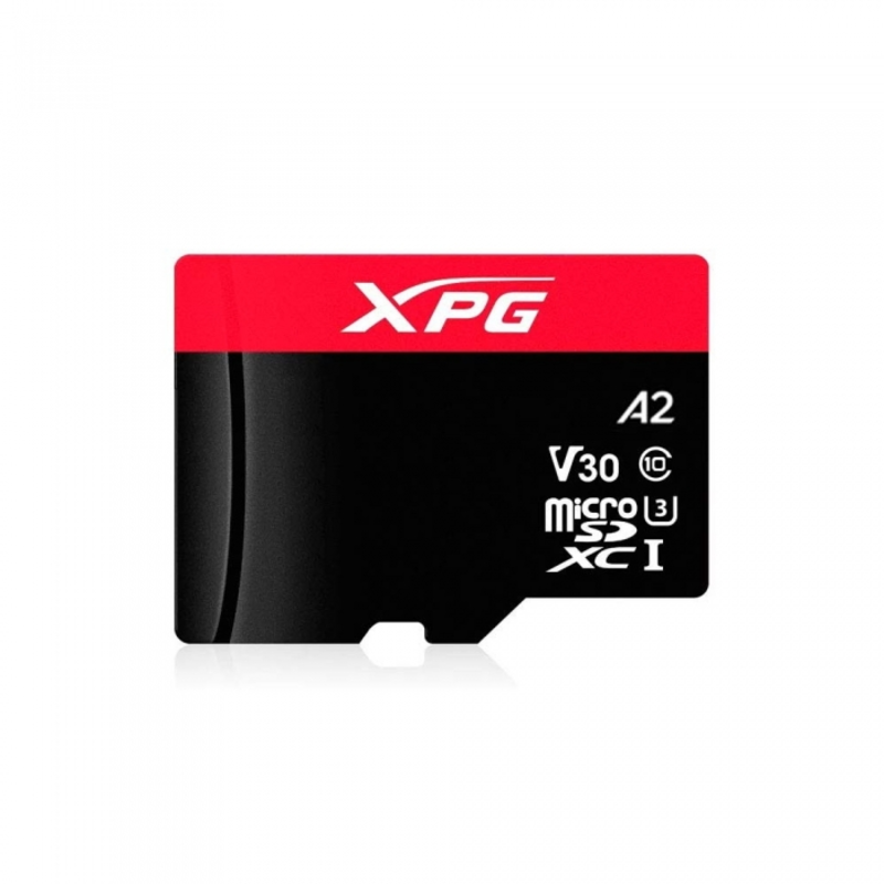microSDXC 128GB XPG Gaming Memory Card AUSDX128GUI3XPGA2-R UHS-I U3 Class 10 V30 A2, 100/85 MB/s, For Nintendo Switch™ / Smartphones / Tablets / VR devices, - 25°C to 85°C, RTL