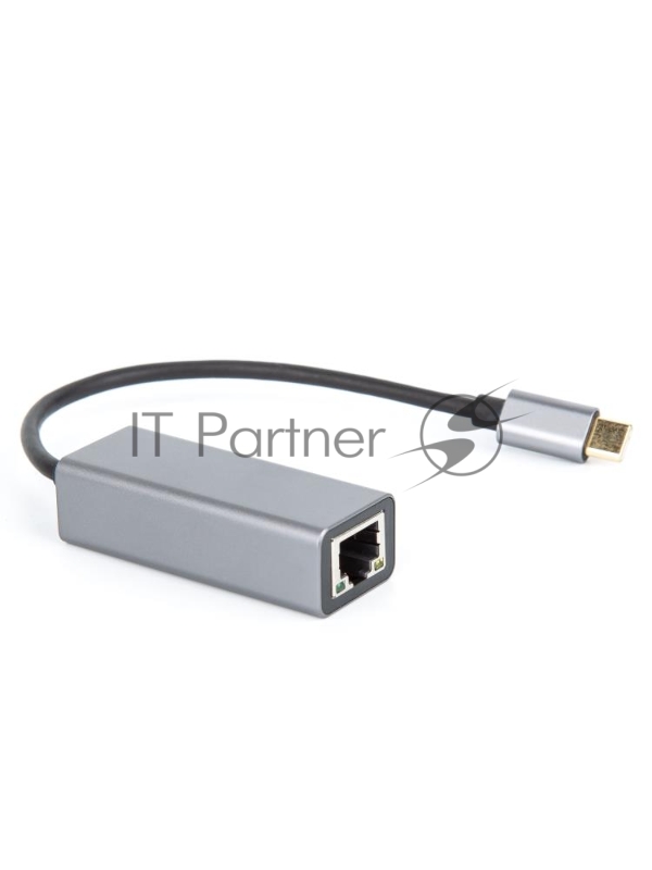 Кабель-переходник USB 3.1 Type-C -->RJ-45 1000Mbps Ethernet, Aluminum Shell, 0.15м VCOM <DU320M>