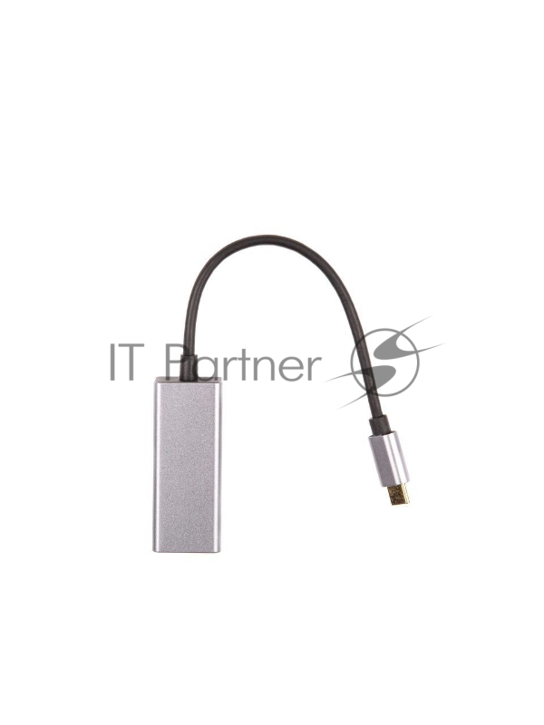 Кабель-переходник USB 3.1 Type-C -->RJ-45 1000Mbps Ethernet, Aluminum Shell, 0.15м VCOM <DU320M>