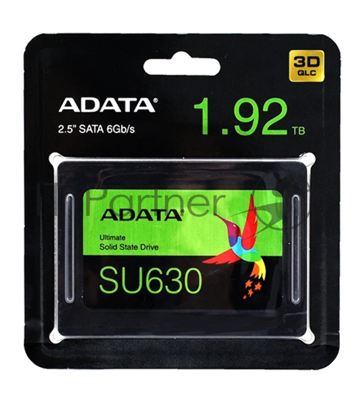 2.5 1.92TB ADATA SU630SS Client SSD ASU630SS-1T92Q-R SATA 6Gb/s, 520/450, IOPS 40/65K, MTBF 1.5M, 3D QLC, 400TBW, RTL