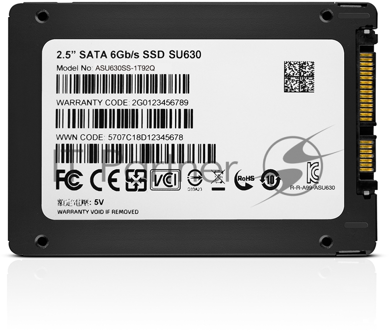 2.5 1.92TB ADATA SU630SS Client SSD ASU630SS-1T92Q-R SATA 6Gb/s, 520/450, IOPS 40/65K, MTBF 1.5M, 3D QLC, 400TBW, RTL