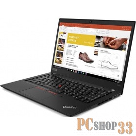 Ноутбук Lenovo ThinkPad T490s 14.0FHD_IPS_AG_400N_EPF/ CORE_I5-8265U_1.6G_4C_MB/ 16GB(8X16GBX16)_DDR4_2400/ 256GB_M.2_2280_NVME_TLC_OPAL/ / INTEGRATED_GRAPHICS/ IR&HD_CAMERA_W/MIC/ KYB_RUS/ нет/ W10_PRO/ BLACK