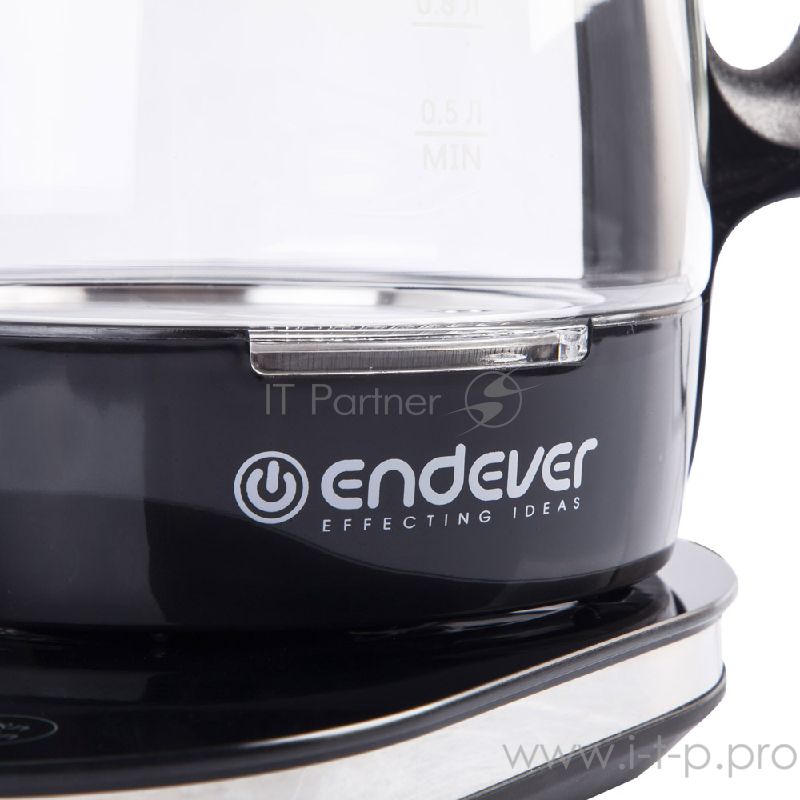 334 G-KR Чайник электрический Endever Skyline.Ёмкость 1,7 л, корпус из BIO-стекла, мощ.1800 Вт.