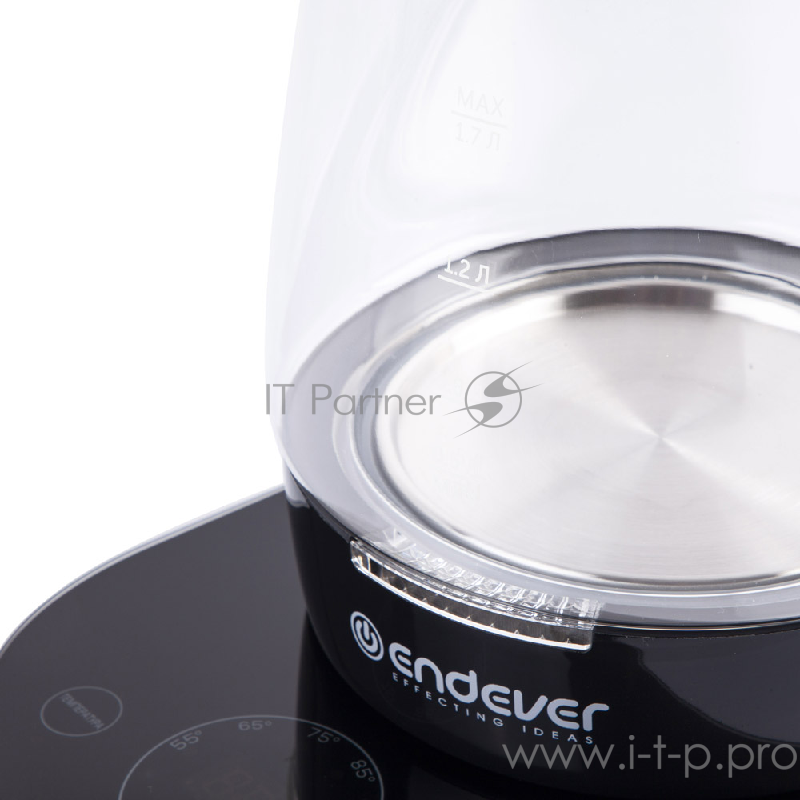 334 G-KR Чайник электрический Endever Skyline.Ёмкость 1,7 л, корпус из BIO-стекла, мощ.1800 Вт.