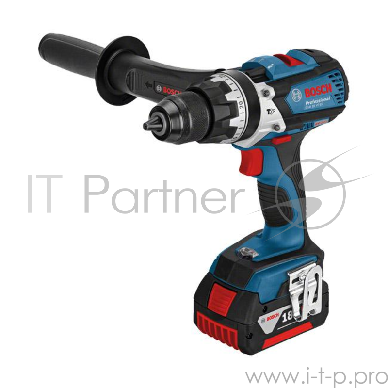 Дрель-шуруповёрт Bosch GSB 18 VE-EC Professional 06019F1302, аккум., ударная (Li-Ion 18В, 480/2100об./мин., 31500уд./мин., быстроз.) + доп.аккум. + кейс