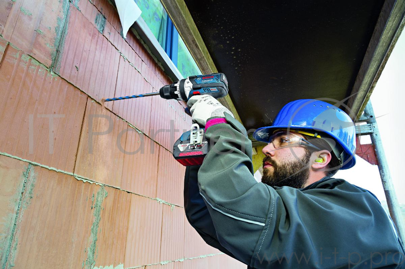 Дрель-шуруповёрт Bosch GSB 18 VE-EC Professional 06019F1302, аккум., ударная (Li-Ion 18В, 480/2100об./мин., 31500уд./мин., быстроз.) + доп.аккум. + кейс