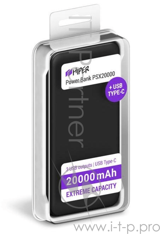 Аккумулятор USB 20000MAH PSX20000 BLACK HIPER