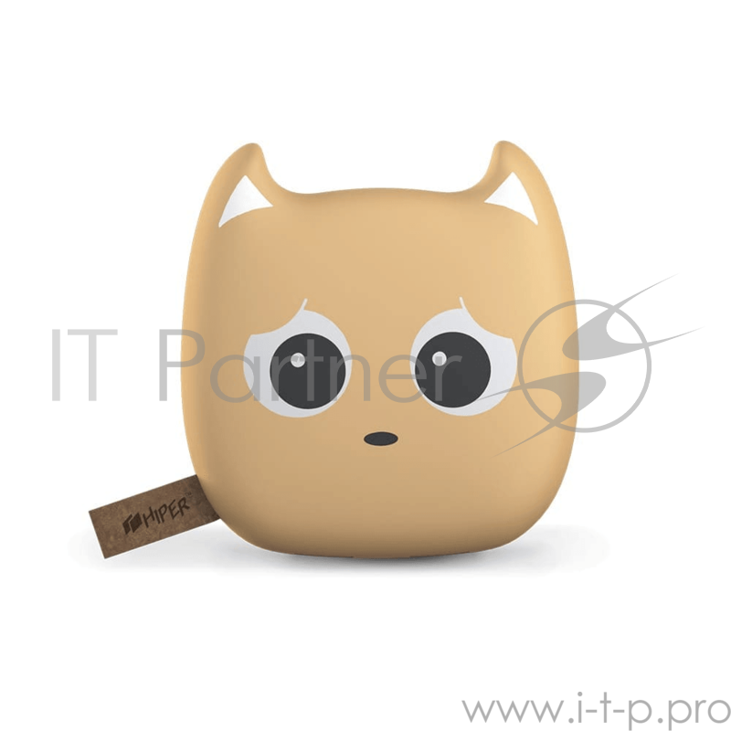 Аккумулятор HIPER Внешний аккумулятор HIPER ZOO CARAMEL Li-Ion 10000mAh 241A+1,5A 2xUSB бежевый