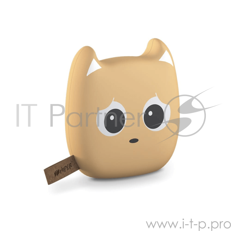 Аккумулятор HIPER Внешний аккумулятор HIPER ZOO CARAMEL Li-Ion 10000mAh 241A+1,5A 2xUSB бежевый