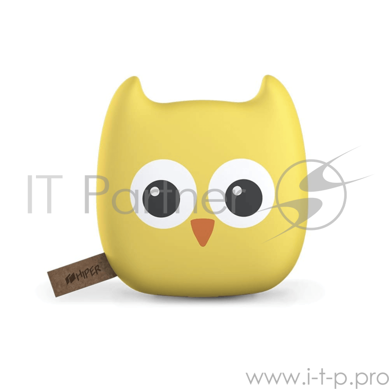 Аккумулятор HIPER Внешний аккумулятор HIPER ZOO OWL Li-Ion 1000mAh 2.4A+1,5A 2xUSB желтый